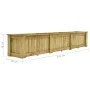 Blumenbeet aus imprägniertem Kiefernholz, 291 x 50 x 50 cm von vidaXL, Töpfe und Pflanzgefäße - Ref: Foro24-49096, Preis: 294...