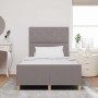 Estructura de cama con cabecera Taupé 120 x 200 cm tela