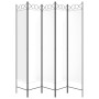 Trennwand mit 5 weißen Stoffbahnen 200x200 cm von vidaXL, Raumteiler - Ref: Foro24-350154, Preis: 67,83 €, Rabatt: %