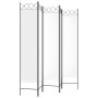Trennwand mit 5 weißen Stoffbahnen 200x200 cm von vidaXL, Raumteiler - Ref: Foro24-350154, Preis: 67,83 €, Rabatt: %