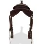 Western saddle, bridle and real leather breastplate 13" brown by vidaXL, Frames - Ref: Foro24-91351, Price: 171,95 €, Discoun...