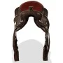 Western saddle, bridle and real leather breastplate 13" brown by vidaXL, Frames - Ref: Foro24-91351, Price: 171,95 €, Discoun...