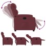 Sillón reclinable de tela rojo tinto de vidaXL, Sillones - Ref: Foro24-373465, Precio: 247,77 €, Descuento: %