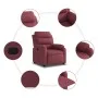 Red Fabric Recliner by vidaXL, Armchairs - Ref: Foro24-373465, Price: 243,19 €, Discount: %