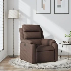 Dark Brown Fabric Recliner by vidaXL, Armchairs - Ref: Foro24-373467, Price: 243,51 €, Discount: %