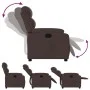 Dark Brown Fabric Recliner by vidaXL, Armchairs - Ref: Foro24-373467, Price: 243,51 €, Discount: %