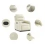 Cream-colored artificial leather lifting recliner by vidaXL, Armchairs - Ref: Foro24-3205043, Price: 310,63 €, Discount: %