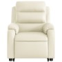 Cream-colored artificial leather lifting recliner by vidaXL, Armchairs - Ref: Foro24-3205043, Price: 285,11 €, Discount: %