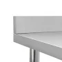 Mesa trabajo cocina y salpicadero acero inoxidable 100x60x93 cm de vidaXL, Restauración - Ref: Foro24-51189, Precio: 155,93 €...