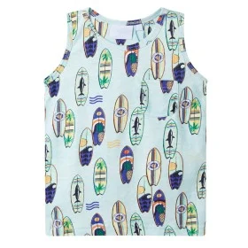 Ärmelloses Kinder-T-Shirt in zartem Blau melange 92 von vidaXL, Kinder-T-Shirts - Ref: Foro24-11774, Preis: 8,32 €, Rabatt: %