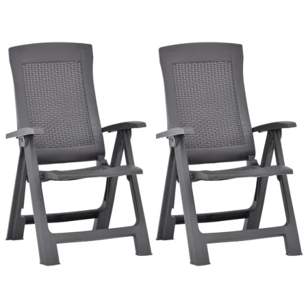 Mokkafarbene Gartenstühle aus Kunststoff 2 Einheiten von vidaXL, Gartenstühle - Ref: Foro24-48762, Preis: 170,88 €, Rabatt: %