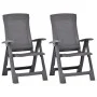 Mokkafarbene Gartenstühle aus Kunststoff 2 Einheiten von vidaXL, Gartenstühle - Ref: Foro24-48762, Preis: 170,88 €, Rabatt: %