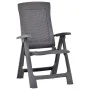 Reclining garden chairs, 2 units, plastic, mocha color by vidaXL, Garden chairs - Ref: Foro24-48762, Price: 170,88 €, Discoun...