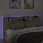 Bettkopfteil mit LED Sonoma-Eiche 220x16,5x103,5 cm von vidaXL, Kopf- und Fußteile - Ref: Foro24-839275, Preis: 103,35 €, Rab...