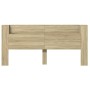 Bettkopfteil mit LED Sonoma-Eiche 220x16,5x103,5 cm von vidaXL, Kopf- und Fußteile - Ref: Foro24-839275, Preis: 103,35 €, Rab...