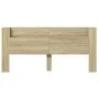 Bettkopfteil mit LED Sonoma-Eiche 220x16,5x103,5 cm von vidaXL, Kopf- und Fußteile - Ref: Foro24-839275, Preis: 101,83 €, Rab...