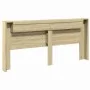 Bettkopfteil mit LED Sonoma-Eiche 220x16,5x103,5 cm von vidaXL, Kopf- und Fußteile - Ref: Foro24-839275, Preis: 101,83 €, Rab...