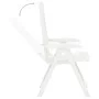 Liegende Gartenstühle 2 Einheiten aus weißem Kunststoff von vidaXL, Gartenstühle - Ref: Foro24-48766, Preis: 159,83 €, Rabatt: %
