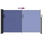 Blaue einziehbare Seitenmarkise 120x500 cm von vidaXL, Sonnenschirme - Ref: Foro24-4004401, Preis: 91,50 €, Rabatt: %