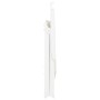 Sillas de jardín reclinables 2 unidades plástico blanco