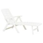 Weiße Klappliege aus Kunststoff von vidaXL, Liegen - Ref: Foro24-48754, Preis: 117,52 €, Rabatt: %