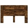 Bettkopfteil mit LED-Licht, geräucherte Eiche, 160 x 16,5 x 103,5 cm von vidaXL, Kopf- und Fußteile - Ref: Foro24-839256, Pre...