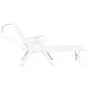 Tumbona plegable de plástico blanco de vidaXL, Tumbonas - Ref: Foro24-48754, Precio: 122,33 €, Descuento: %