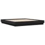 Black engineered wood bed frame 180x200 cm by vidaXL, Beds and slatted bases - Ref: Foro24-3209836, Price: 172,79 €, Discount: %