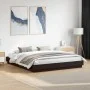 Black engineered wood bed frame 180x200 cm by vidaXL, Beds and slatted bases - Ref: Foro24-3209836, Price: 172,79 €, Discount: %