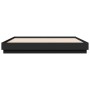 Black engineered wood bed frame 180x200 cm by vidaXL, Beds and slatted bases - Ref: Foro24-3209836, Price: 178,31 €, Discount: %