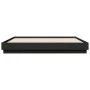 Black engineered wood bed frame 180x200 cm by vidaXL, Beds and slatted bases - Ref: Foro24-3209836, Price: 172,79 €, Discount: %