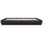 Black engineered wood bed frame 180x200 cm by vidaXL, Beds and slatted bases - Ref: Foro24-3209836, Price: 178,31 €, Discount: %