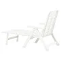 Weiße Klappliege aus Kunststoff von vidaXL, Liegen - Ref: Foro24-48754, Preis: 124,87 €, Rabatt: %