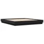Black engineered wood bed frame 180x200 cm by vidaXL, Beds and slatted bases - Ref: Foro24-3209836, Price: 172,79 €, Discount: %
