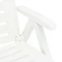 Tumbona plegable de plástico blanco de vidaXL, Tumbonas - Ref: Foro24-48754, Precio: 122,33 €, Descuento: %