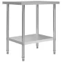 Küchenarbeitstisch aus Edelstahl 80x60x85 cm von vidaXL, Wiederherstellung - Ref: Foro24-51186, Preis: 143,77 €, Rabatt: %