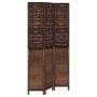 3-teiliges Trennsieb aus dunkelbraunem Paulownia-Holz von vidaXL, Raumteiler - Ref: Foro24-358704, Preis: 105,79 €, Rabatt: %