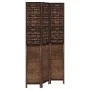 3-teiliges Trennsieb aus dunkelbraunem Paulownia-Holz von vidaXL, Raumteiler - Ref: Foro24-358704, Preis: 104,14 €, Rabatt: %