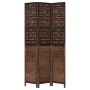 3-teiliges Trennsieb aus dunkelbraunem Paulownia-Holz von vidaXL, Raumteiler - Ref: Foro24-358704, Preis: 104,14 €, Rabatt: %