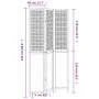 3-teiliges Trennsieb aus dunkelbraunem Paulownia-Holz von vidaXL, Raumteiler - Ref: Foro24-358704, Preis: 104,14 €, Rabatt: %