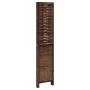 4-teilige Trennwand aus dunkelbraunem Paulownia-Holz von vidaXL, Raumteiler - Ref: Foro24-358706, Preis: 113,17 €, Rabatt: %