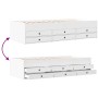 Liege mit weißen Holzwerkstoffschubladen 100x200 cm von vidaXL, Betten und Lattenroste - Ref: Foro24-3280867, Preis: 178,28 €...