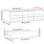 Lounger with white engineered wood drawers 100x200 cm by vidaXL, Beds and slatted bases - Ref: Foro24-3280867, Price: 176,14 ...