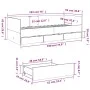 Lounger with Sonoma oak engineered wood drawers 90x190 cm by vidaXL, Beds and slatted bases - Ref: Foro24-3280827, Price: 176...