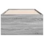 Sonoma graue Holzwerkstoffliege mit Schubladen 90x190 cm von vidaXL, Betten und Lattenroste - Ref: Foro24-3280886, Preis: 207...