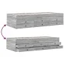 Sonoma graue Holzwerkstoffliege mit Schubladen 90x190 cm von vidaXL, Betten und Lattenroste - Ref: Foro24-3280886, Preis: 207...