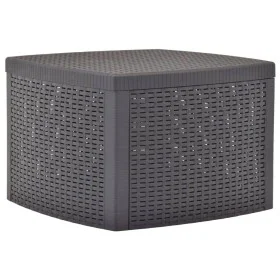 Mokkafarbener Beistelltisch aus Kunststoff 54x54x36,5 cm von vidaXL, Gartentische - Ref: Foro24-48776, Preis: 38,28 €, Rabatt: %