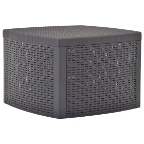 Plastic side table in mocha color, 54x54x36.5 cm by vidaXL, Garden tables - Ref: Foro24-48776, Price: 41,06 €, Discount: %