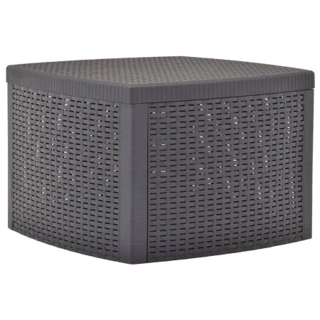 Plastic side table in mocha color, 54x54x36.5 cm by vidaXL, Garden tables - Ref: Foro24-48776, Price: 38,32 €, Discount: %