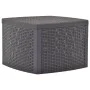 Mesa auxiliar de plástico color moca 54x54x36,5 cm de vidaXL, Mesas de jardín - Ref: Foro24-48776, Precio: 38,32 €, Descuento: %